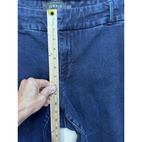 Torrid Premium Trouser Ankle Skinny Jeans Womens Size 20R Dark Wash - Picture 10 of 16